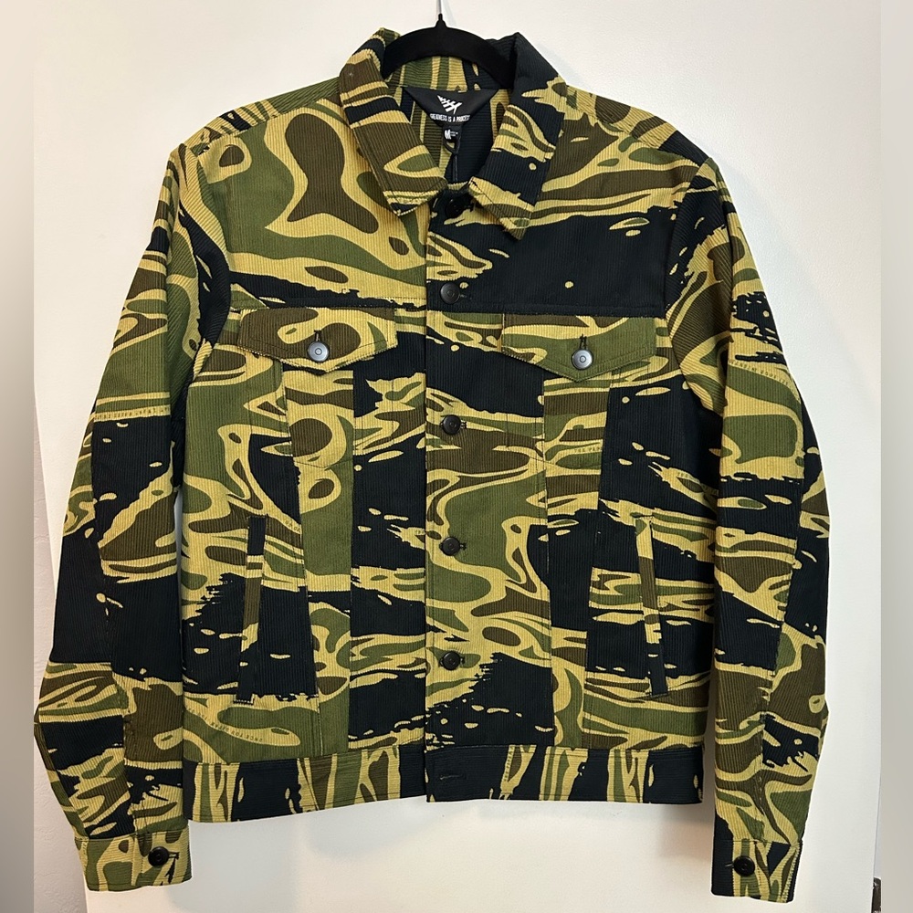 PAPER PLANES CAMO TRUCKER JACKET! BRAND NEW!